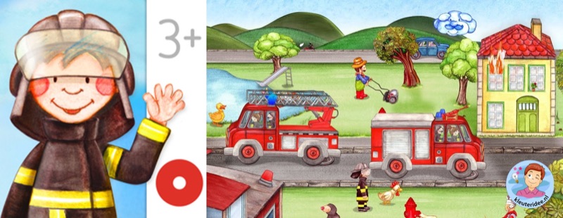 Voorbeeld van Brandweermannetjes app