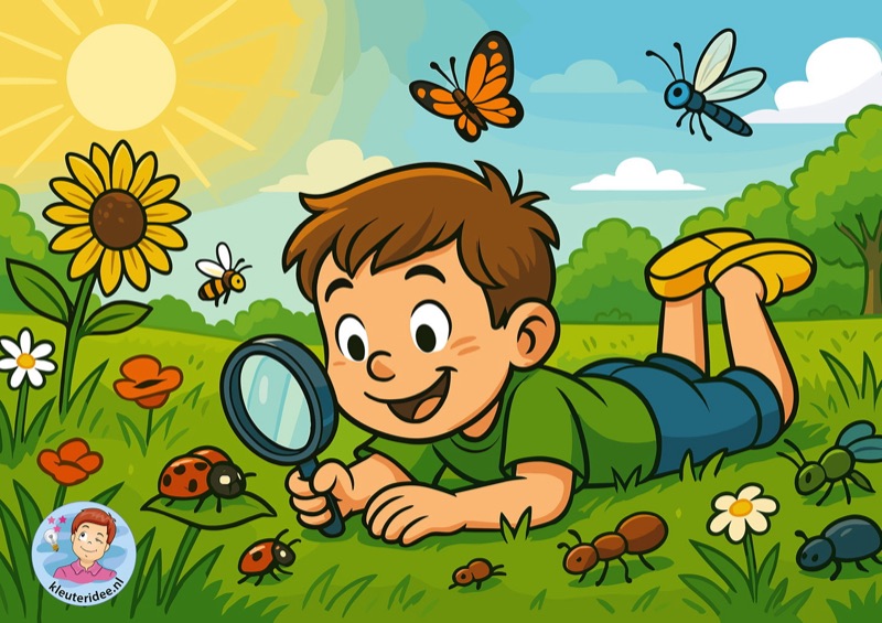 Voorbeeld van Beweegverhaal Timo op insectentocht