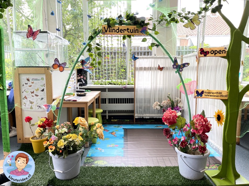 Voorbeeld van Interactieve vlindertuin in de klas
