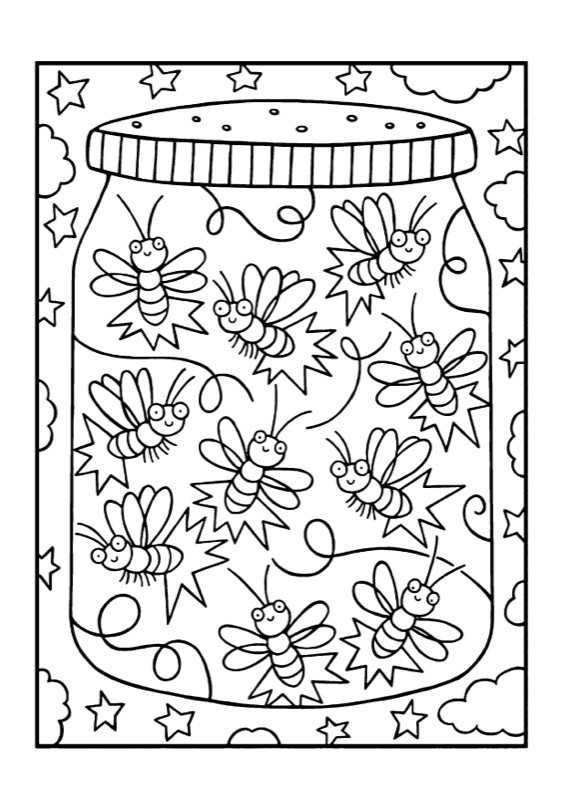 Voorbeeld van Kleurplaten insecten