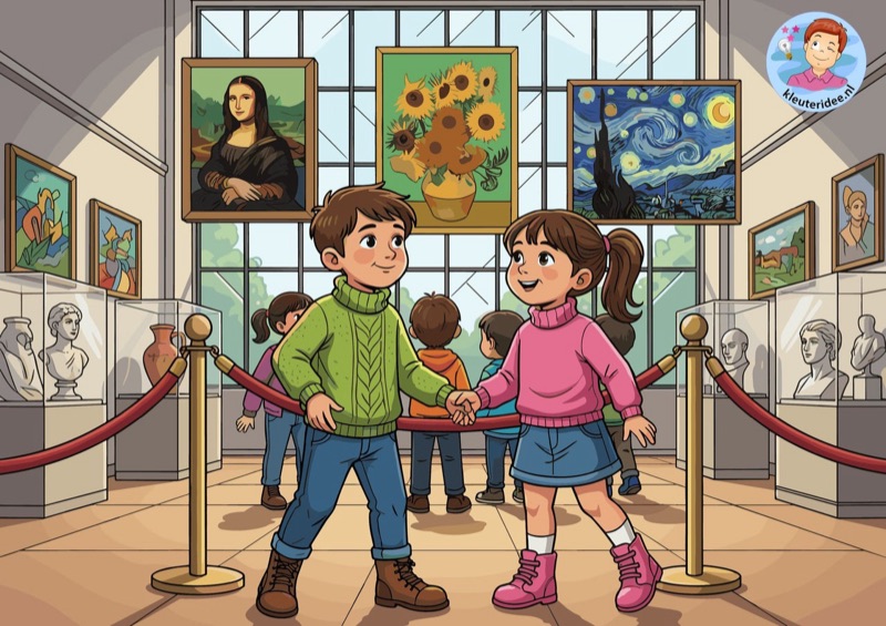 Voorbeeld van Interactieve praatplaat kunst