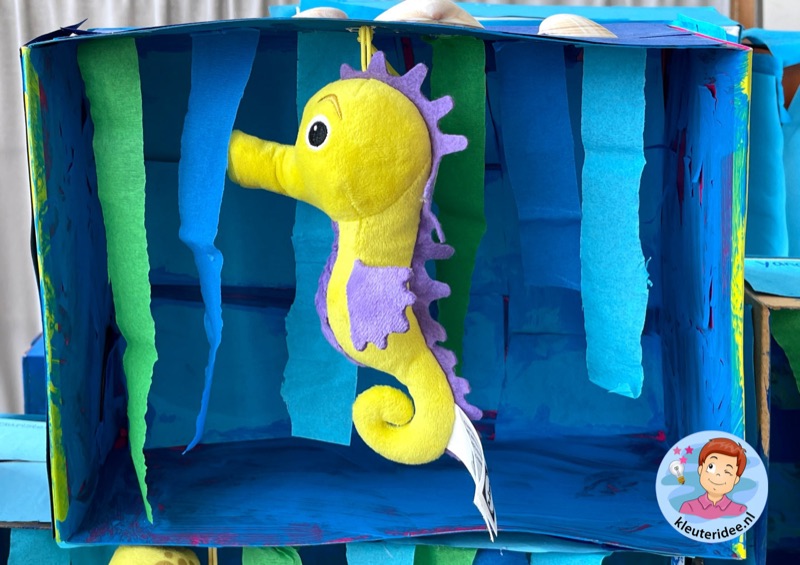 Voorbeeld van Aquarium en oceanium van een schoenendoos