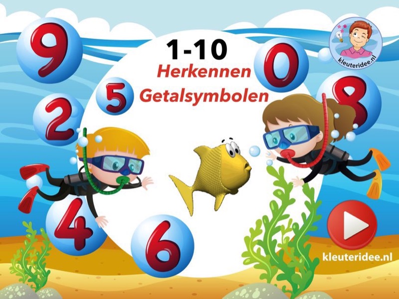 Voorbeeld van TinyTap-spellen onderwaterwereld