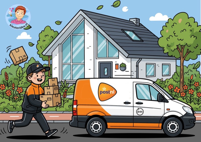 Voorbeeld van Interactieve praatplaat post en pakket
