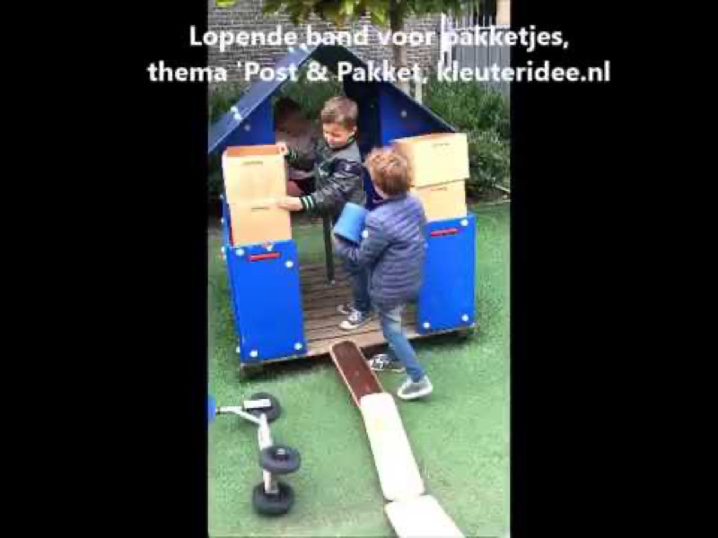 Voorbeeld van Pakjes op de lopende band