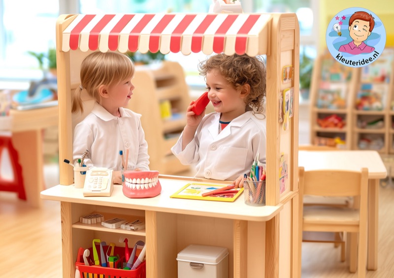 Voorbeeld van Tandartspraktijk in de klas