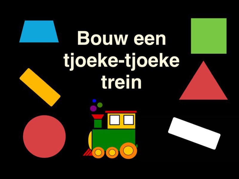 Voorbeeld van Bouw een trein digitaal