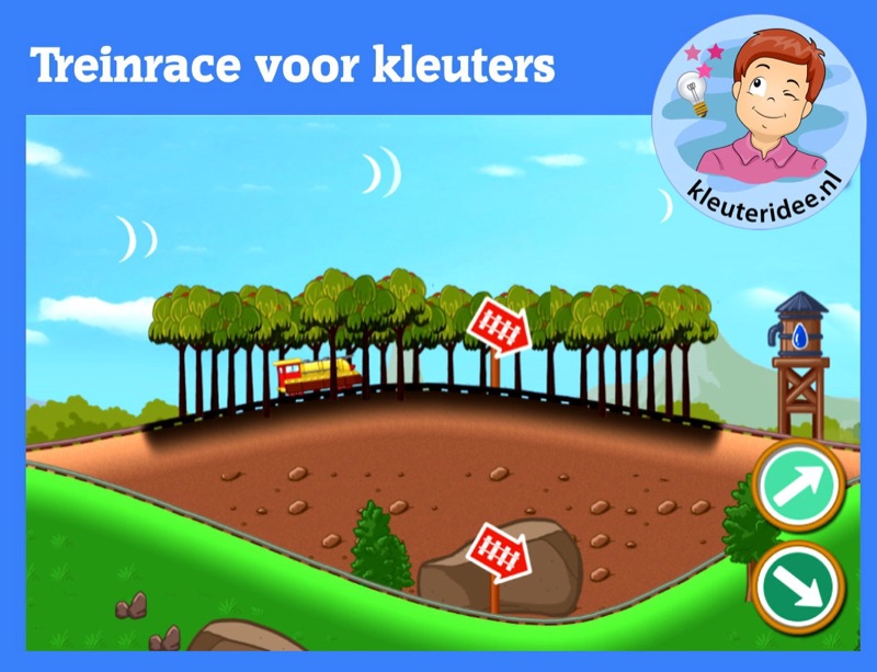 Voorbeeld van Treinrace