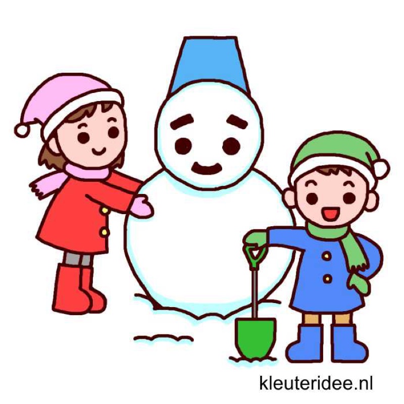 Voorbeeld van Gymles winter 2 sneeuwpop tikkertje