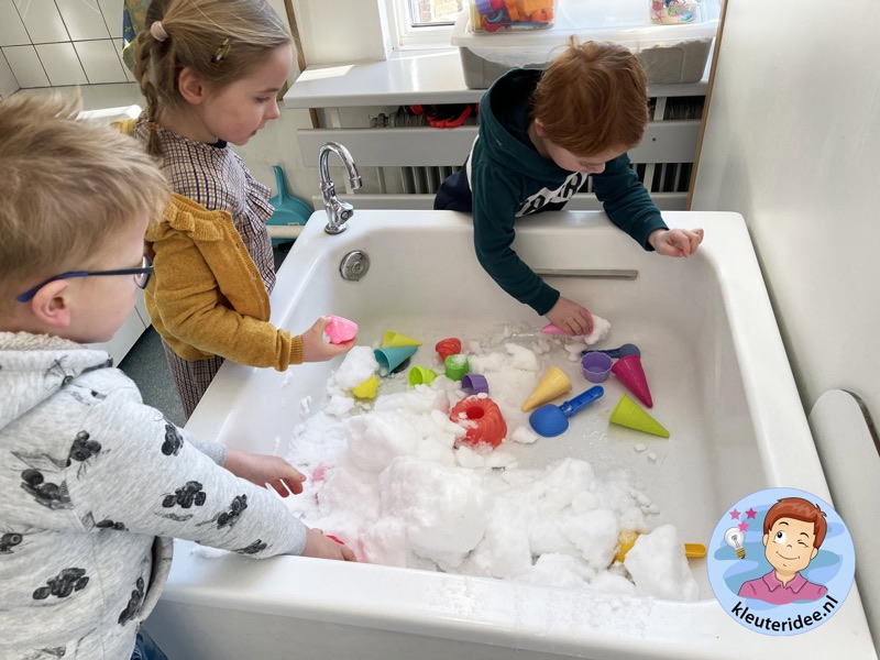 Voorbeeld van Sneeuw in de watertafel