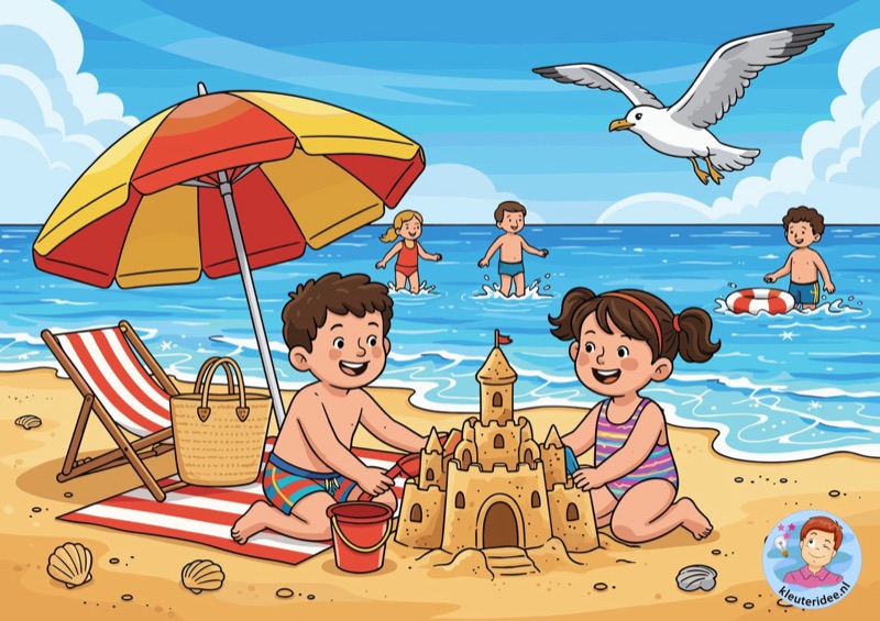 Voorbeeld van Interactieve praatplaat zomer