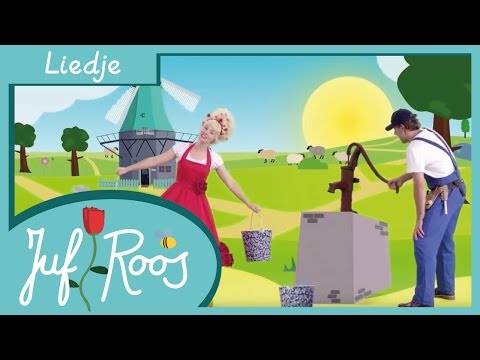 Voorbeeld van Lied: Twee emmertjes water halen – Juf Roos