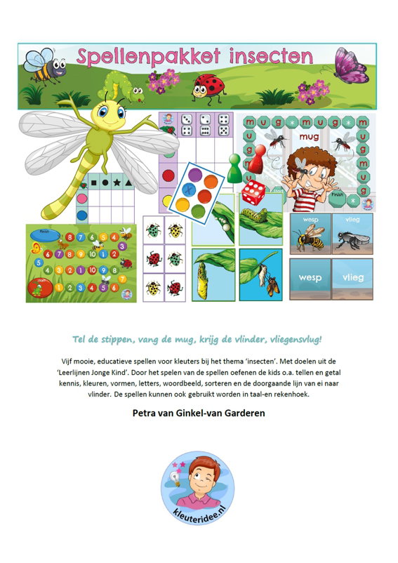 Voorbeeld van Rekenspel: Lieveheersbeestjes Stippen Tellen & Splitsen tot 6