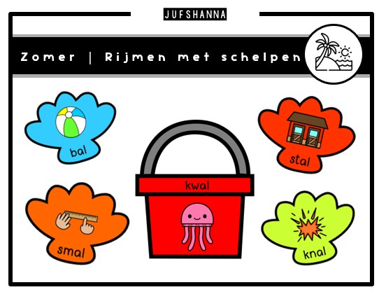 Voorbeeld van Rijmen met schelpen
