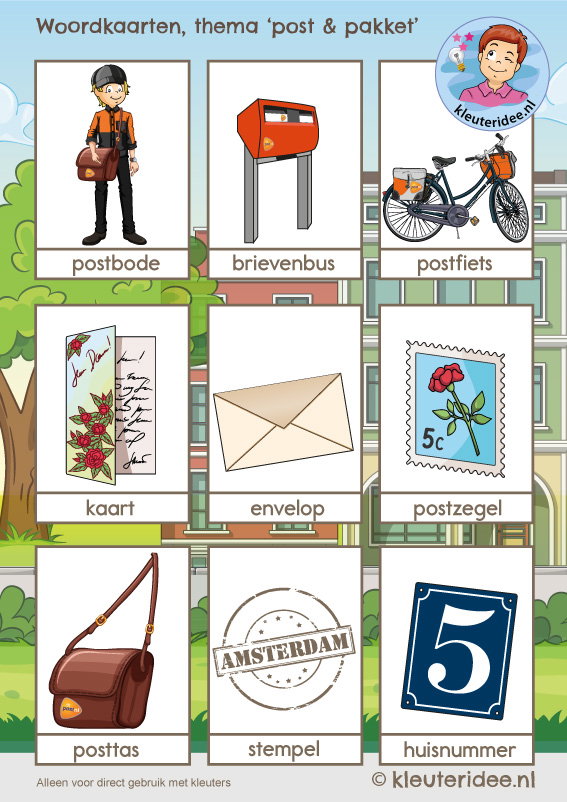 Voorbeeld van Woordenschat: Woordkaarten Post, Brief & Pakket