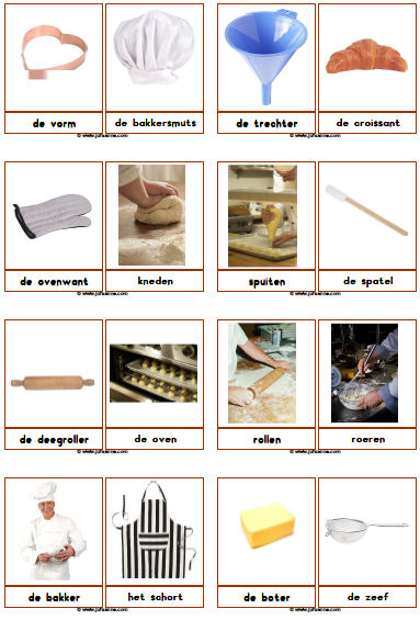 Voorbeeld van Thema bakker