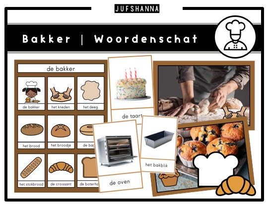 Voorbeeld van Woordenschatpakket: de bakker