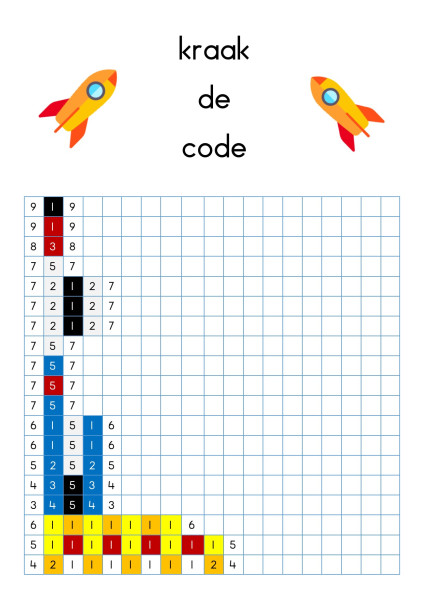 Voorbeeld van Kraak de code: het heelal