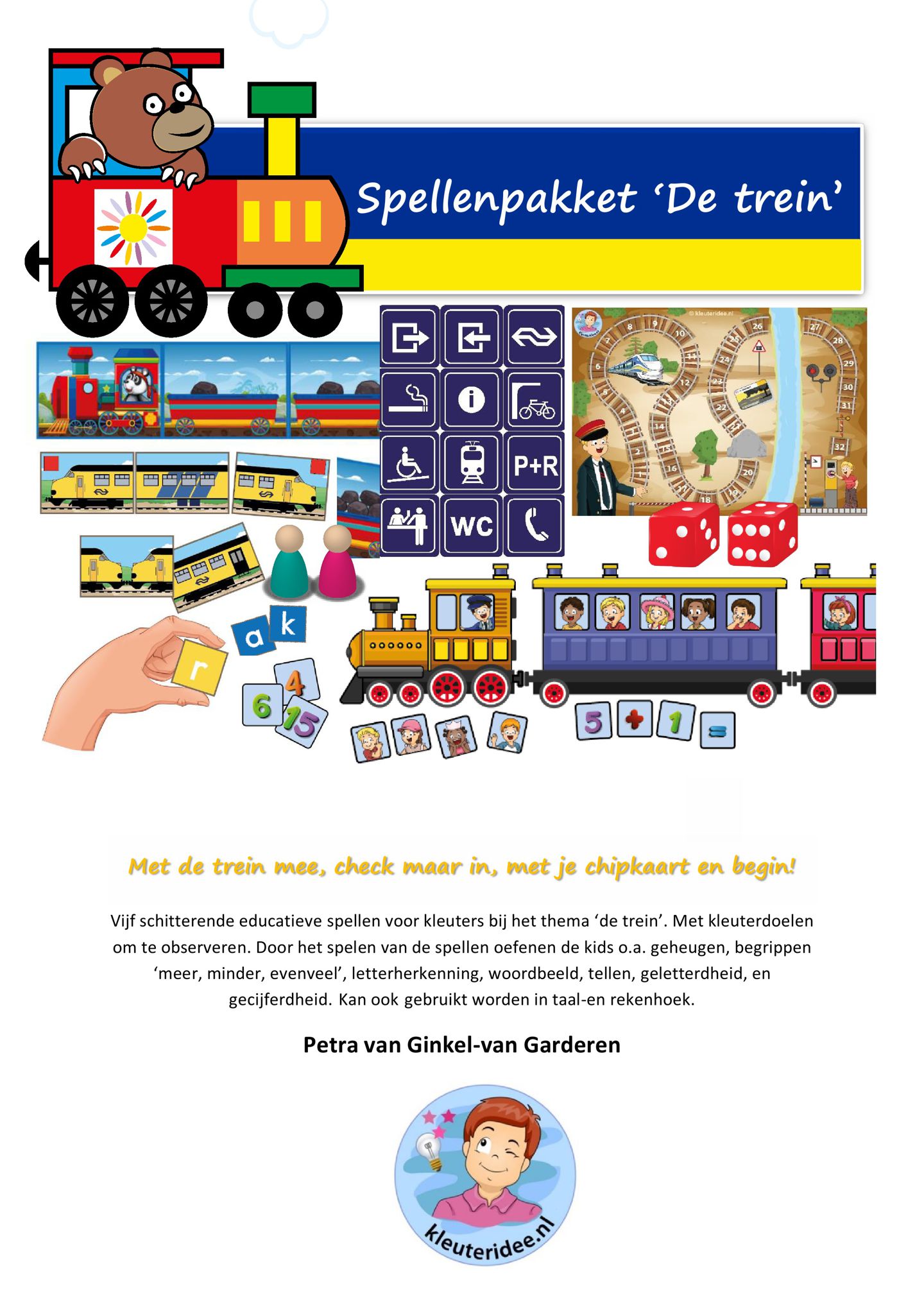 Voorbeeld van Rekenspel: Spellenpakket De Trein (Wagons Koppelen & Tellen)
