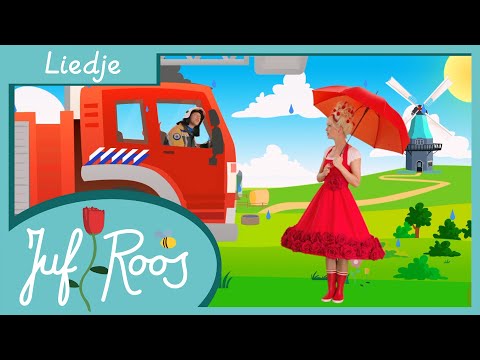 Voorbeeld van Lied: Het regent, het regent – Juf Roos