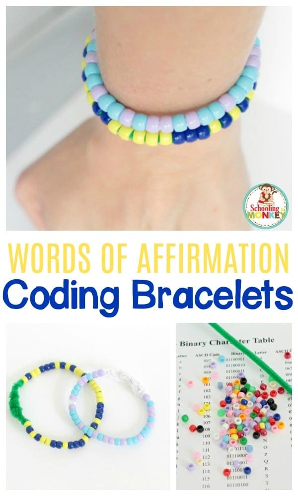 Geheime ASCII Code: Binaire Sleutelhanger & Armband — afbeelding 3