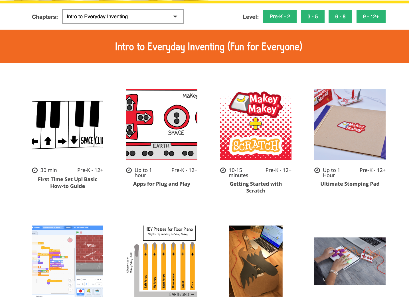 MaKey MaKey Fruit-Piano: Menselijke Geleiding, Weerstand & Capacitieve Schakelingen