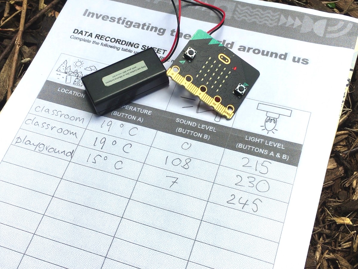Micro:bit Klimaat Datalogger voor het Schoolplein
