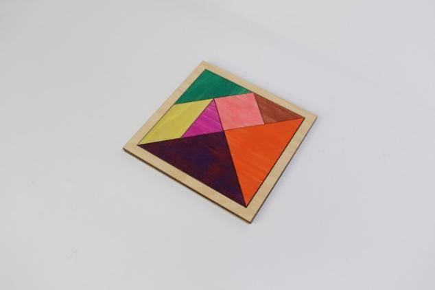 Wiskundig Tangram Ontwerpen: Oppervlakte, Fracties & Translatie