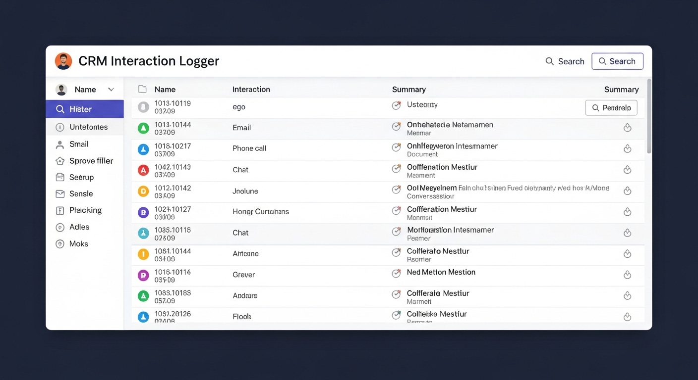 AI CRM Interaction Logger