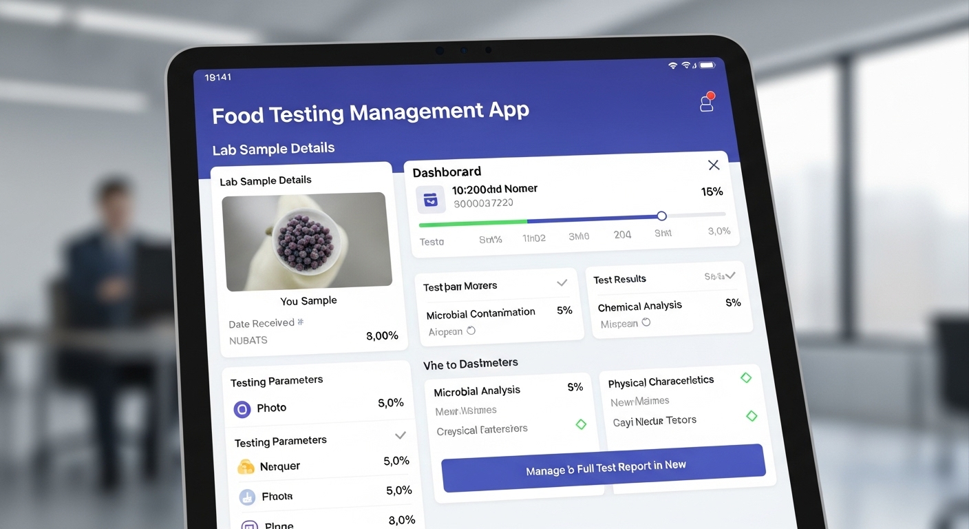 Food Testing Management App