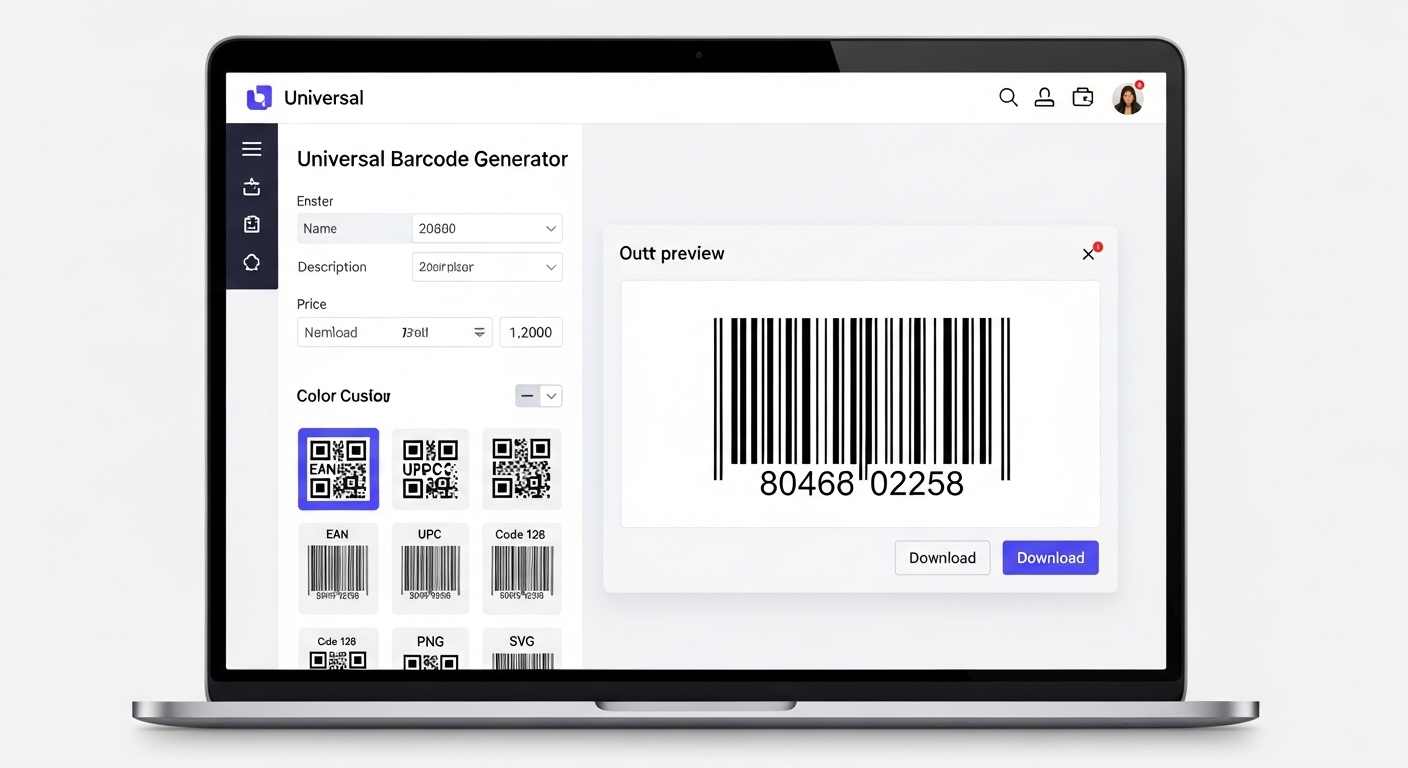 Universal Barcode Generator