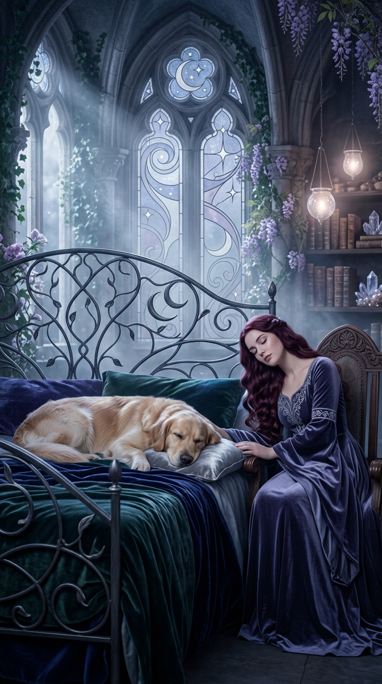 Illustration of dog as a dream symbol