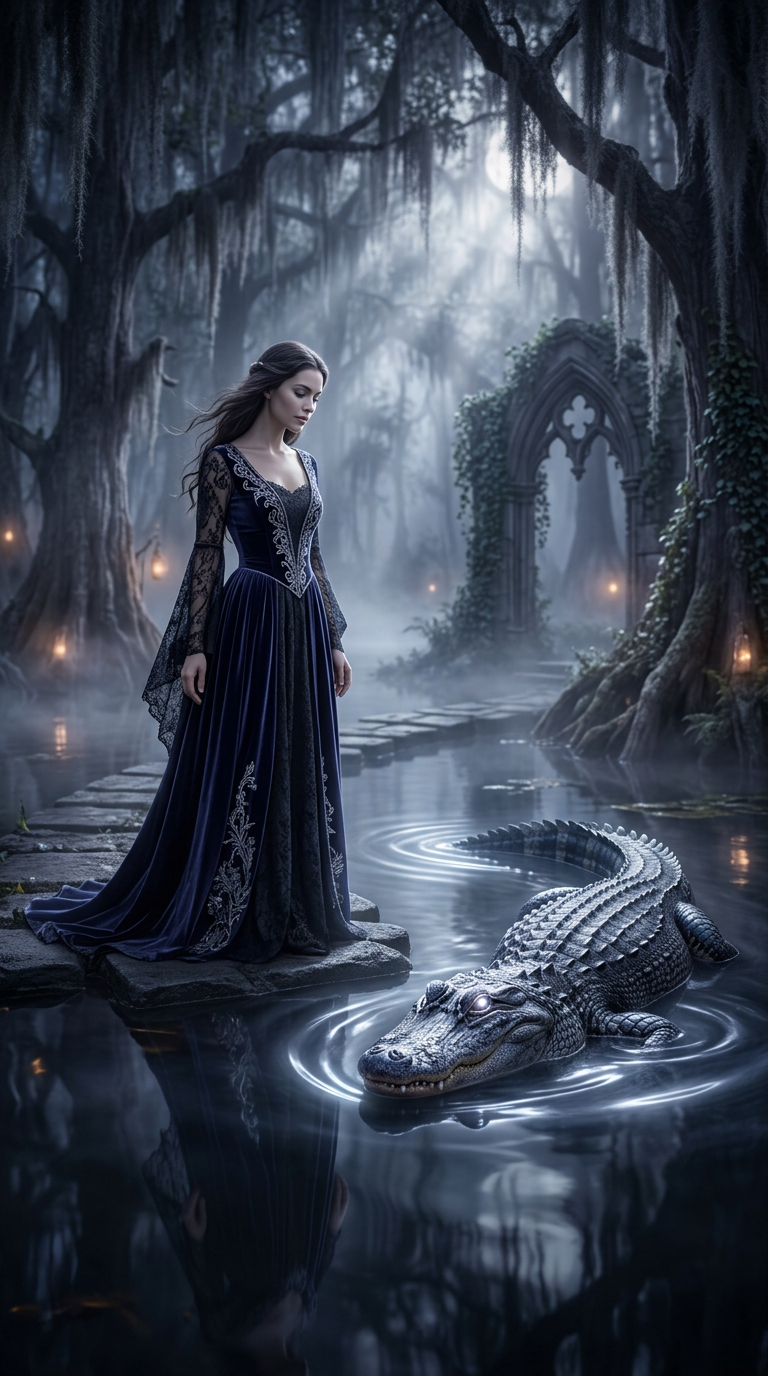 Illustration of alligator as a dream symbol
