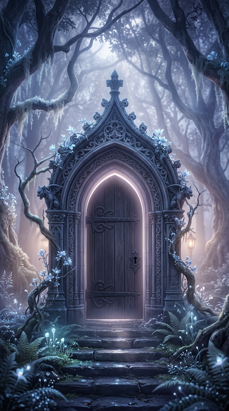 Illustration of a door as a dream symbol