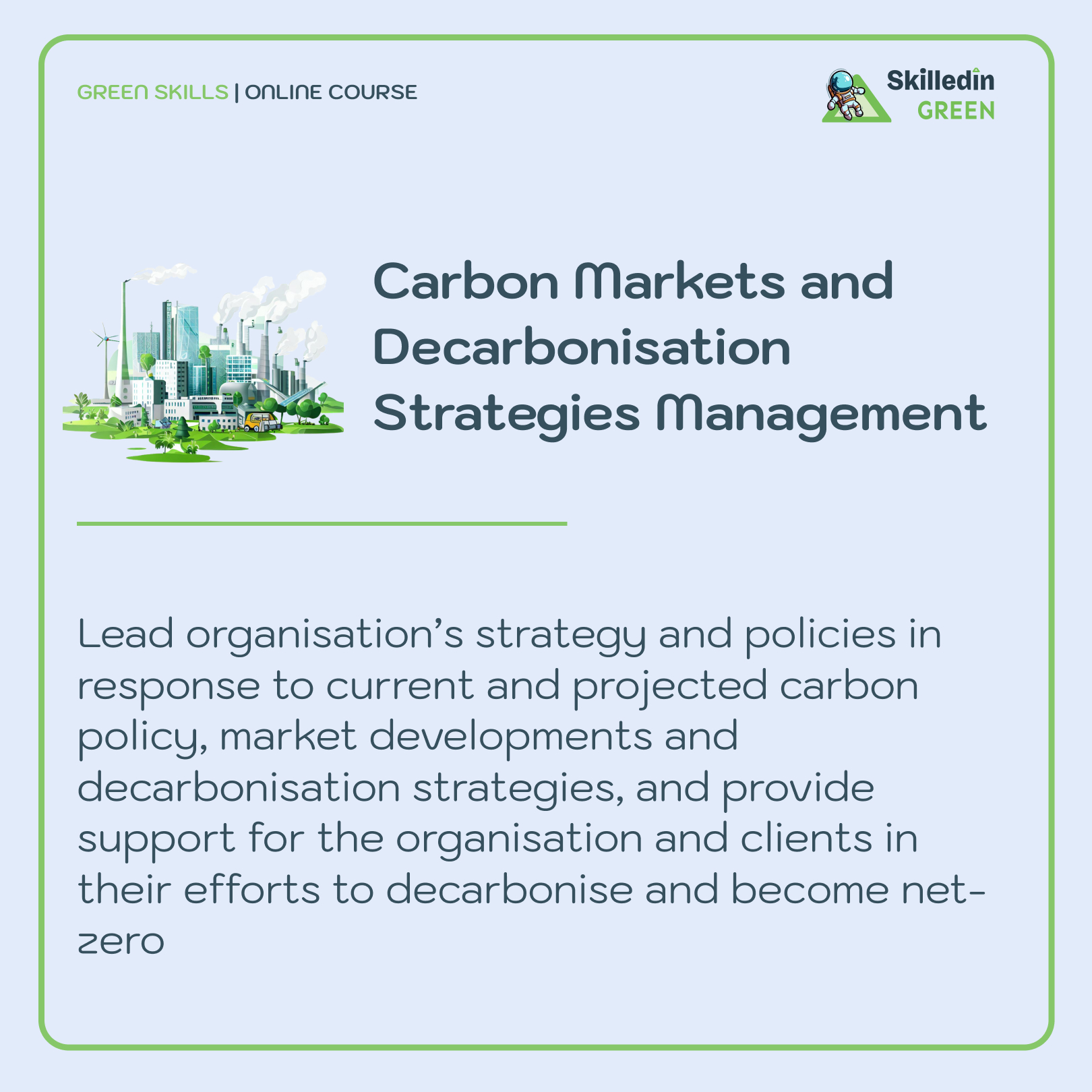 Carbon Markets and Decarbonisation Strategies Management-Logo