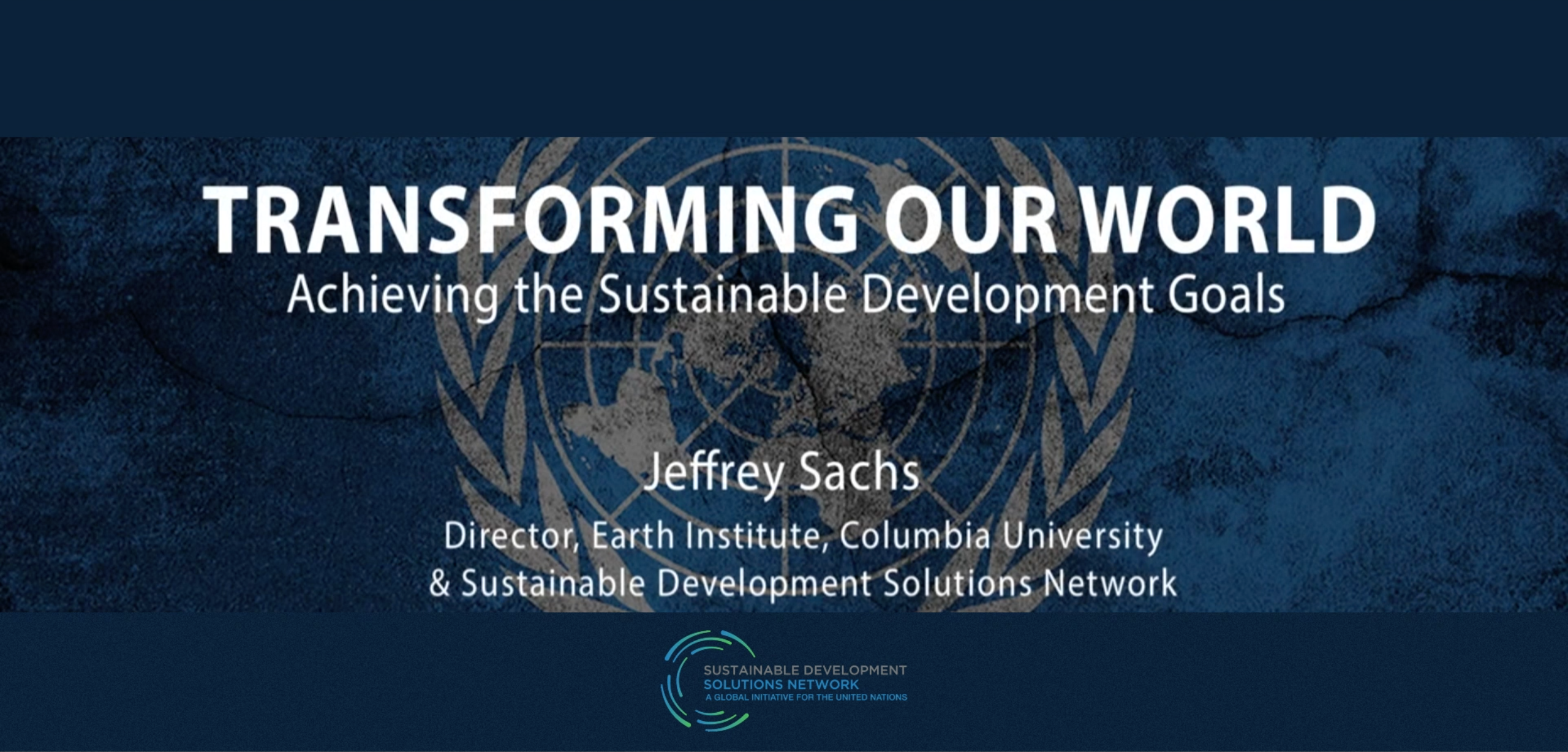 Transforming Our World: Achieving the Sustainable Development Goals-Logo