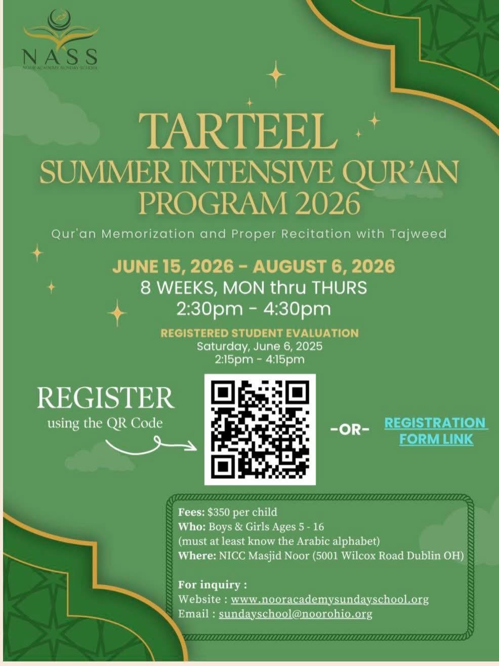 Summer Intensive Qur'an Program 2026 | Ages 5-16