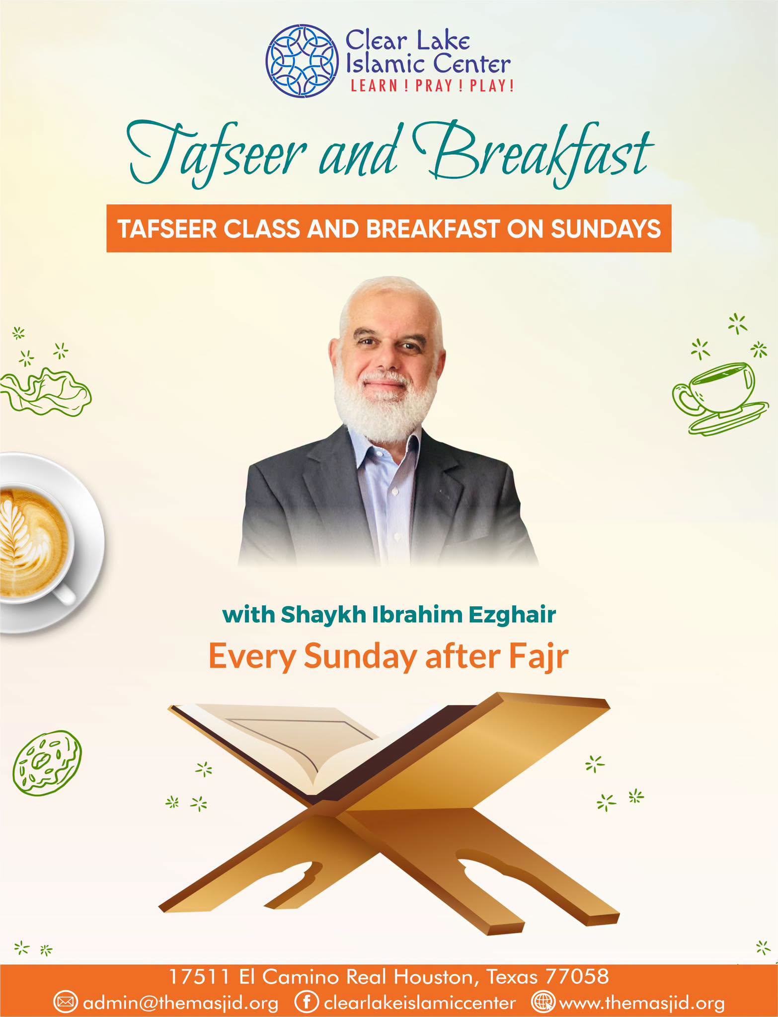 Tasfeer & Breakfast | Every Sunday after Fajr