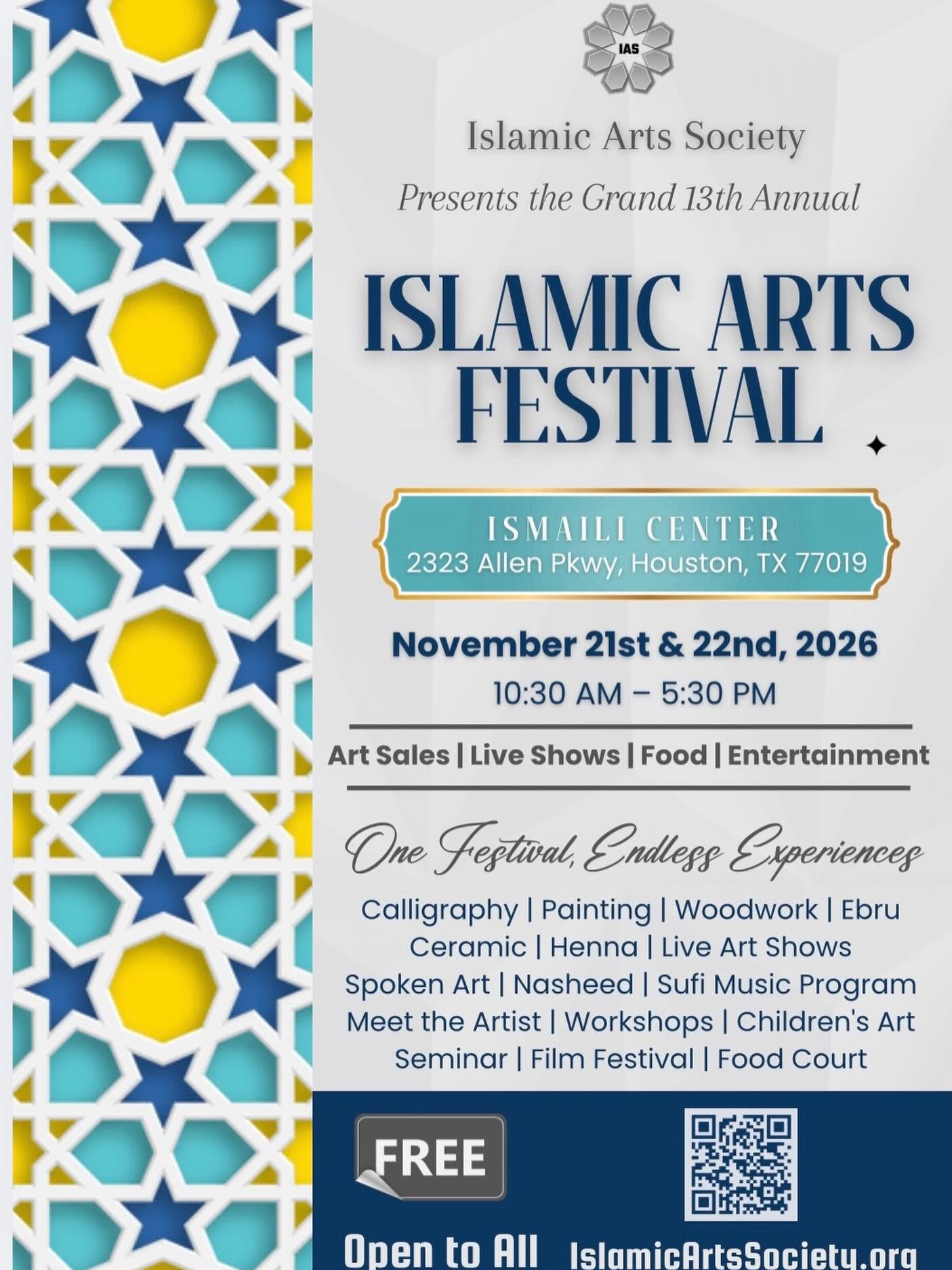 13th Annual Islamic Arts Festival