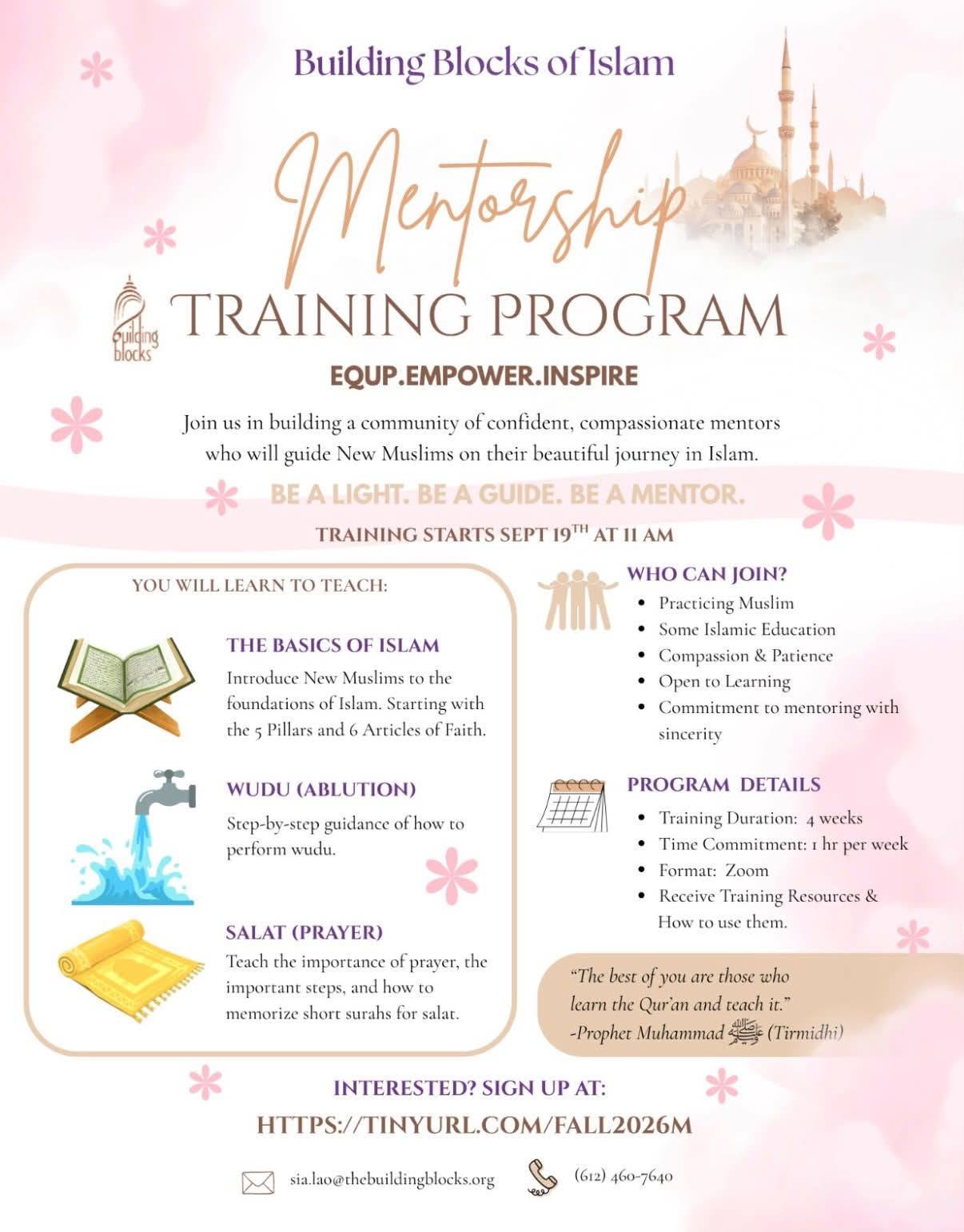 Mentorship Training Program | 4 Weeks | Zoom