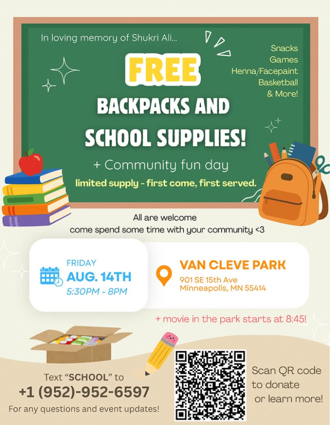 Free Backpacks & School Supplies Plus Movie in the Park
