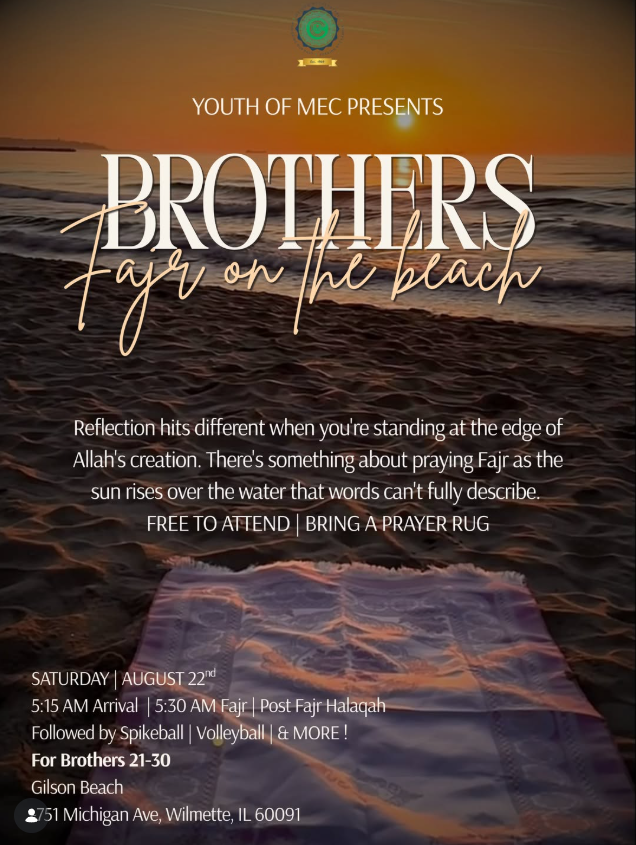 Brothers Fajr on The Beach | Brothers Ages 21-30