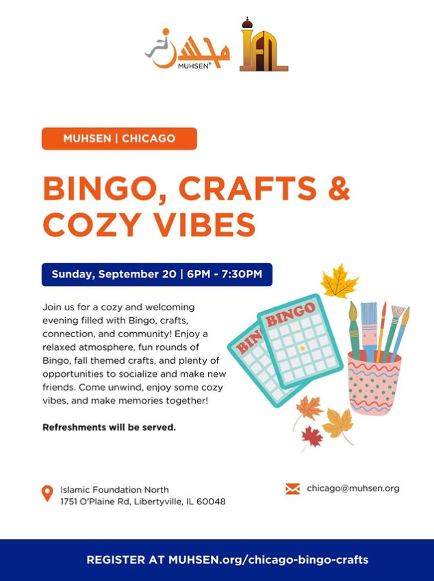 Bingo, Crafts & Cozy Vibes