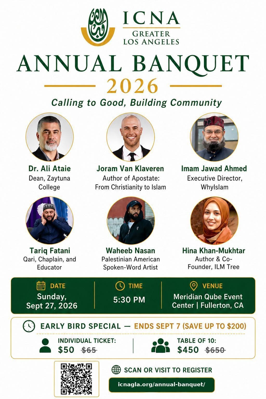 ICNA Greater Los Angeles Annual Banquet 2026: Calling to Good, Building Community