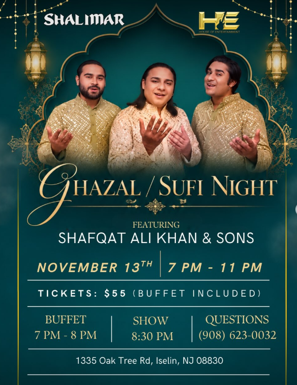 ✨ Ghazal & Sufi Night at Shalimar ✨
