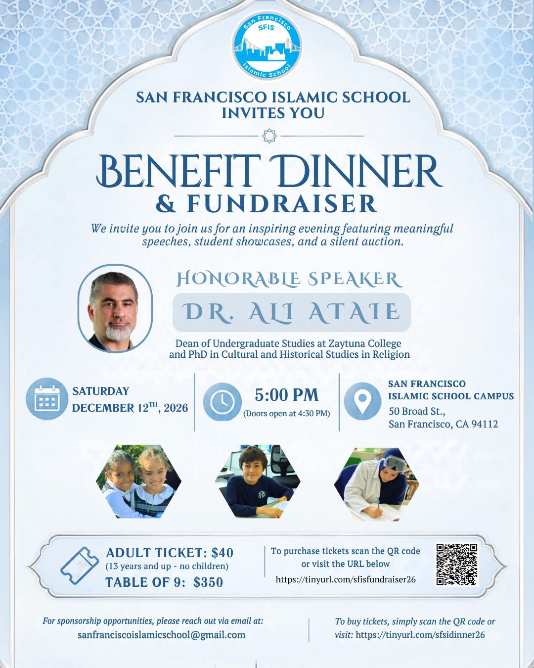 SFIS Annual Benefit Dinner & Fundraiser