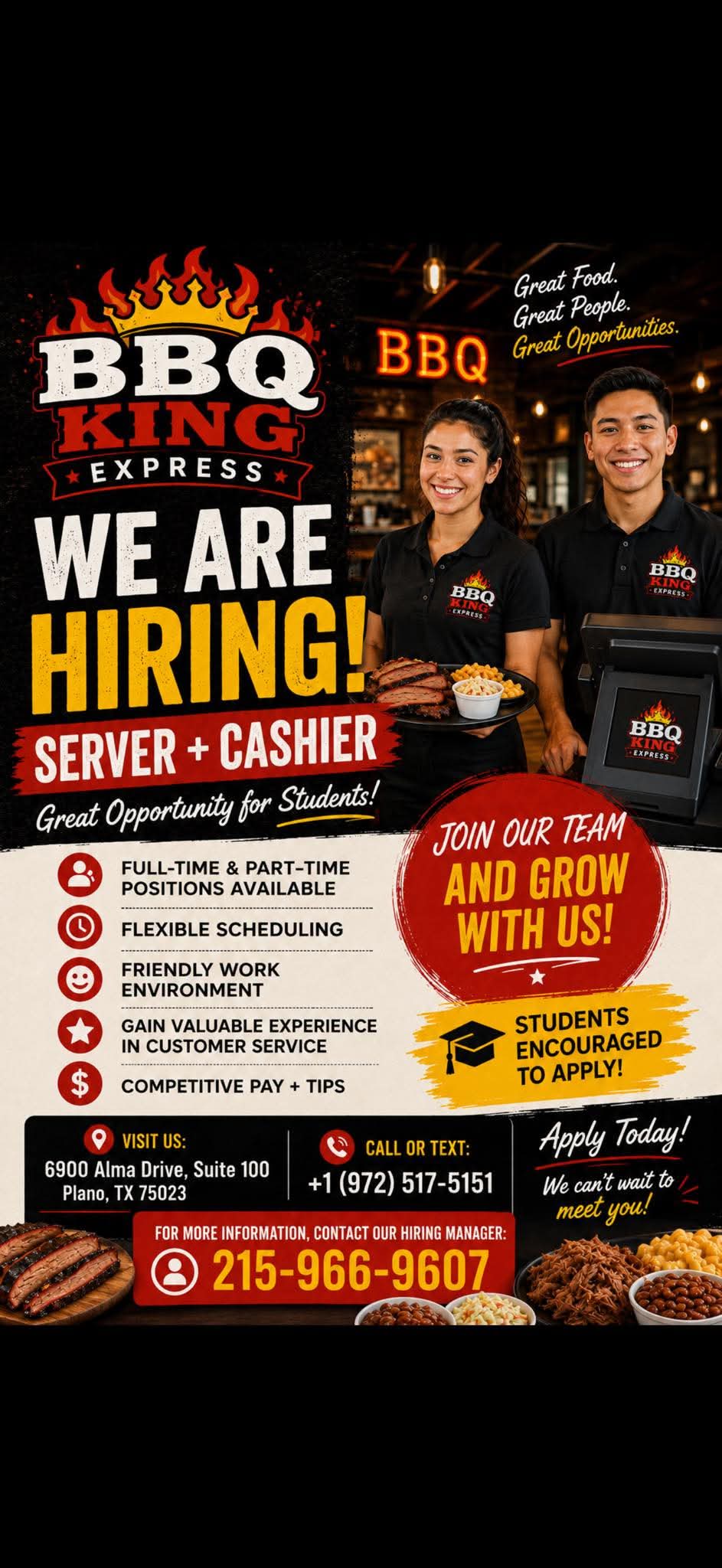 Server & Cashier