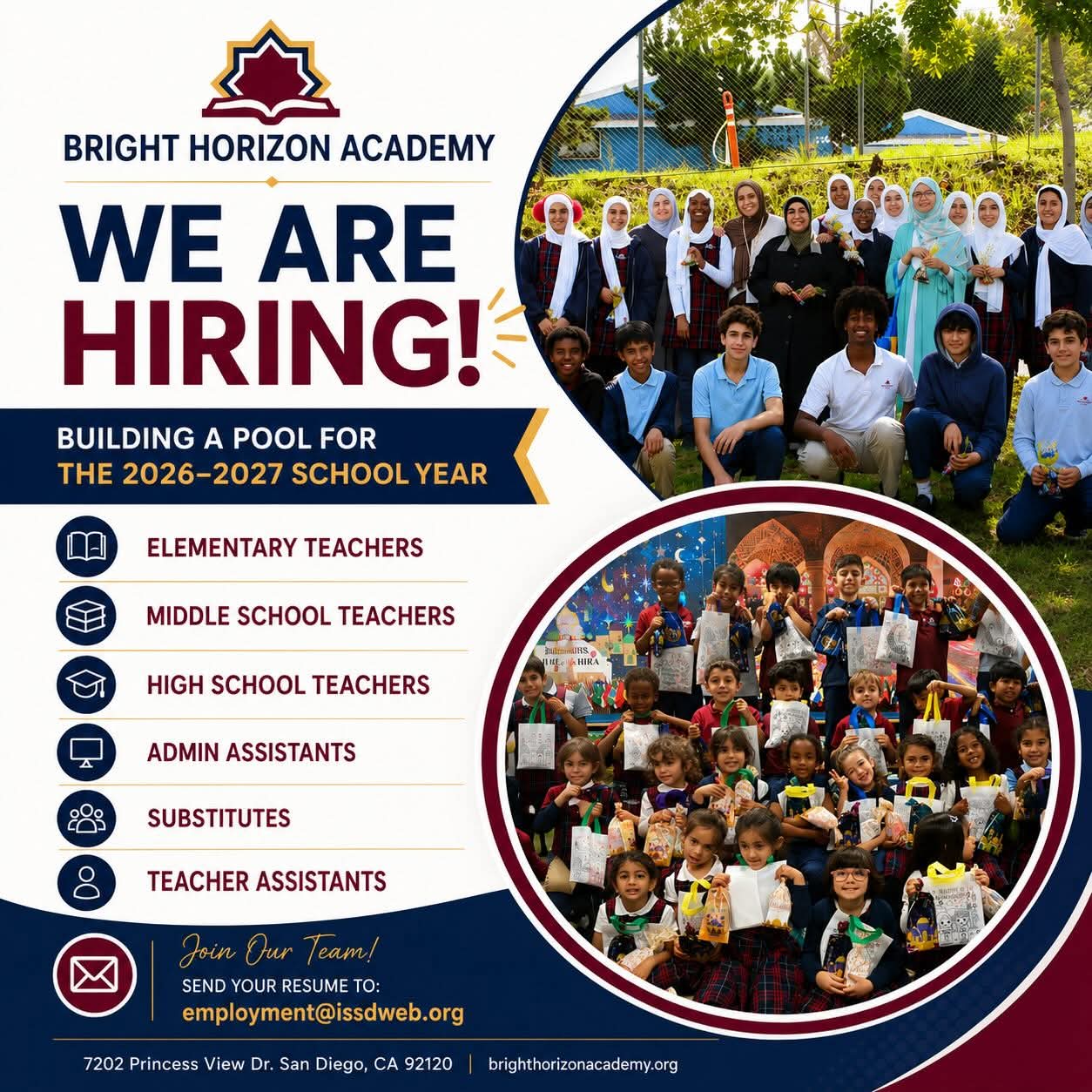 Multiple Positions | 2026 & 2027 School Year