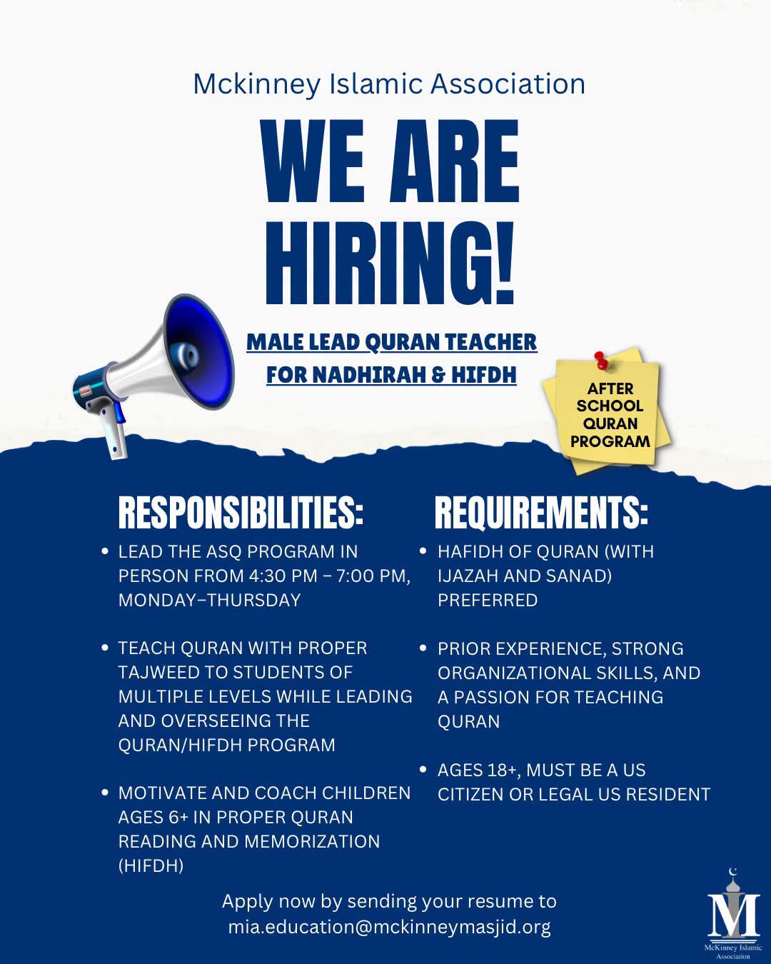 Male Lead Quran Teacher (Nadhirah & Hifdh)