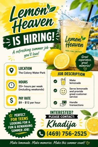 Lemon Heaven is Hiring!